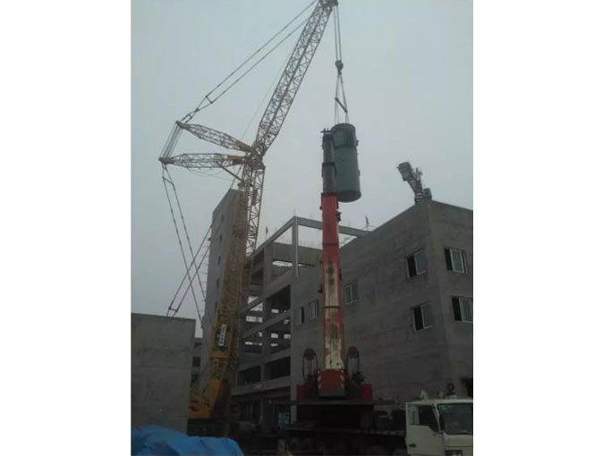 乐山四川顺城化工罐体吊装